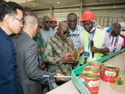 1D1F: Prez Akufo-Addo Commissions Tomato Processing Factory At Shai Osudoku